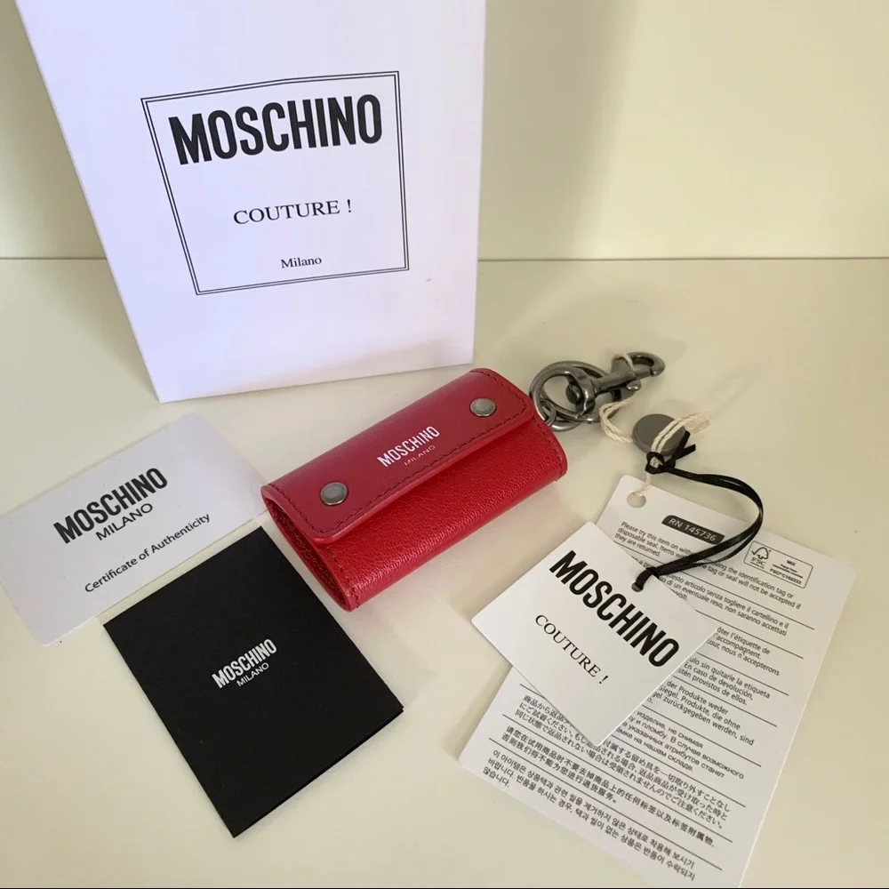 Moschino leather key case (Italy)
